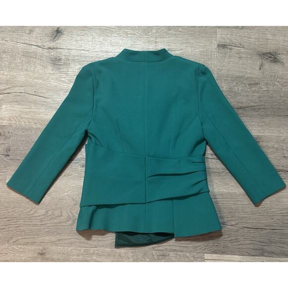 The Fold London NWT Belleville Top Tranquil Teal UK 8 US 4 Blouse Peplum - Picture 10 of 10
